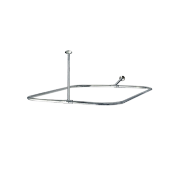 Lyncar Lyncar Ceiling/Wall Hung Curtain Rod- Polished Aluminum 54" x 27"