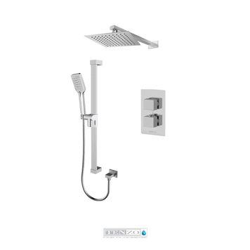 Tenzo Tenzo Slik Thermostatic 2-Way Shower Kit w/ Air Boost Chrome
