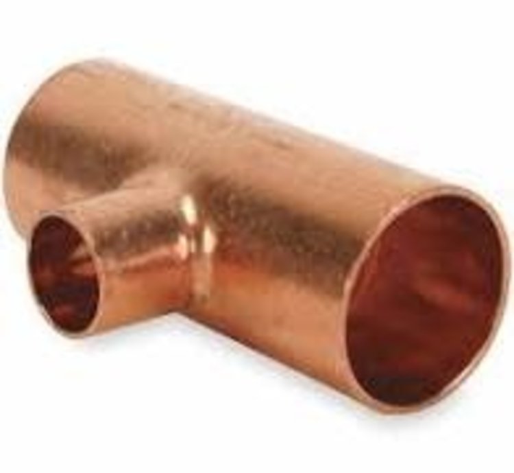 1" x 1" x 3/4" Copper Tee
