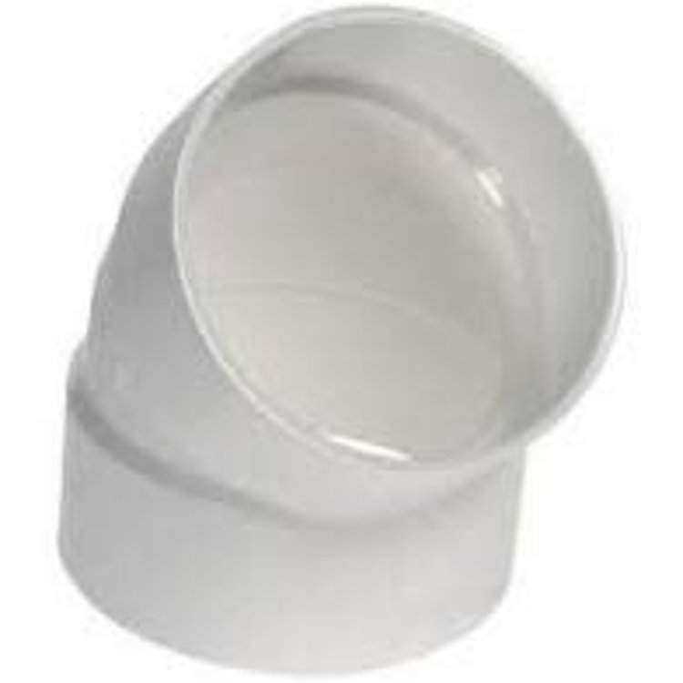 4" PVC SEWER 45' ELBOW