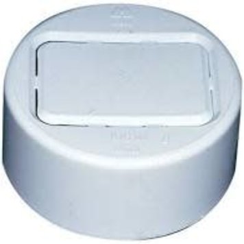 4" PVC SEWER SLIP CAP WITH KNOCKOUT