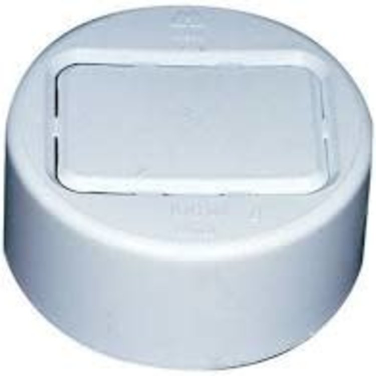 4" PVC SEWER SLIP CAP WITH KNOCKOUT