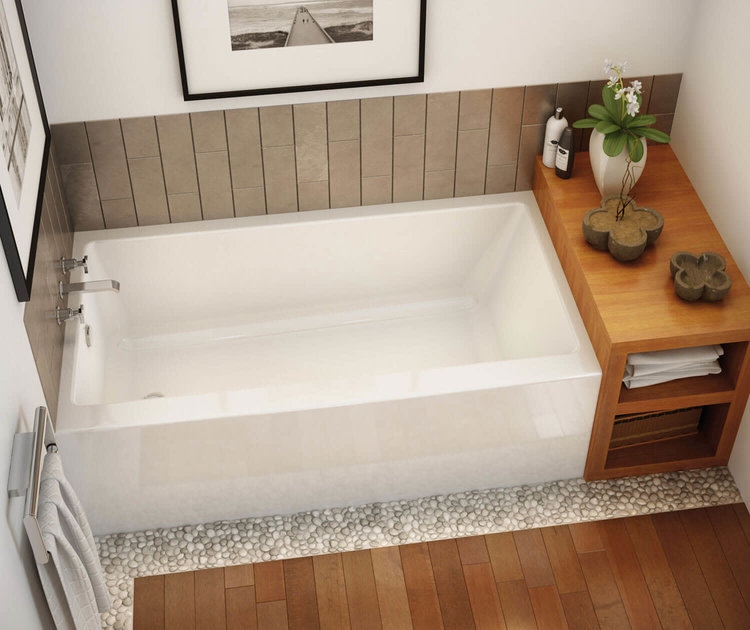 Maax Maax Rubix 60"x30" Left Drain Tub White