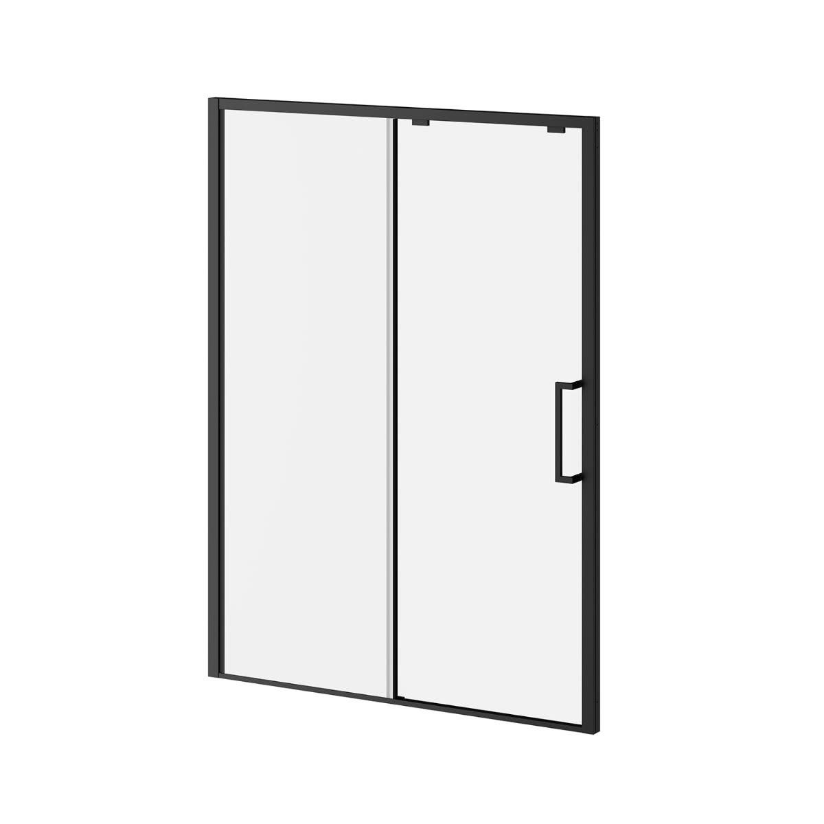 Kalia Ikonik 60" Alcove Shower Door Matte Black/Clear Ck Tubs and Taps