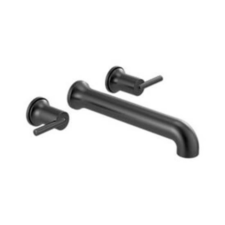 Delta Contemporary Wall-Mount Tub Filler - Matte Black