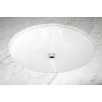 Bosco Bosco 18"x15"x7.5" Oval Undermount Ceramic Sink