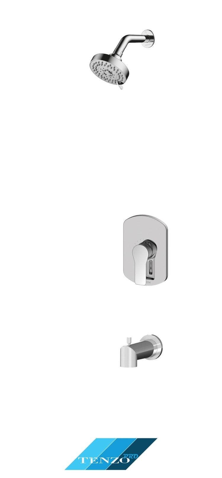 Tenzo Tenzo Pro Galia Tub/Fixed Shower Head