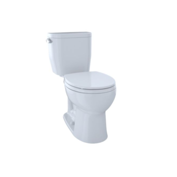 Toto Toto Entrada Right Height Round Toilet White w/ Seat