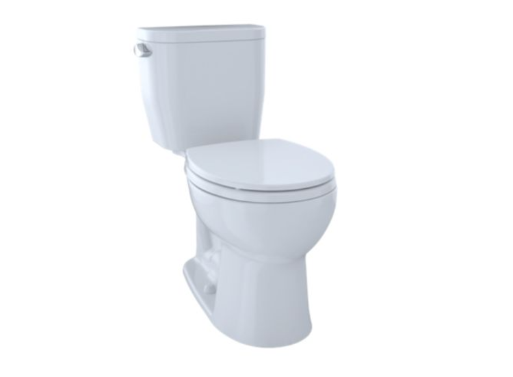 Toto Toto Entrada Right Height Round Toilet White w/ Seat