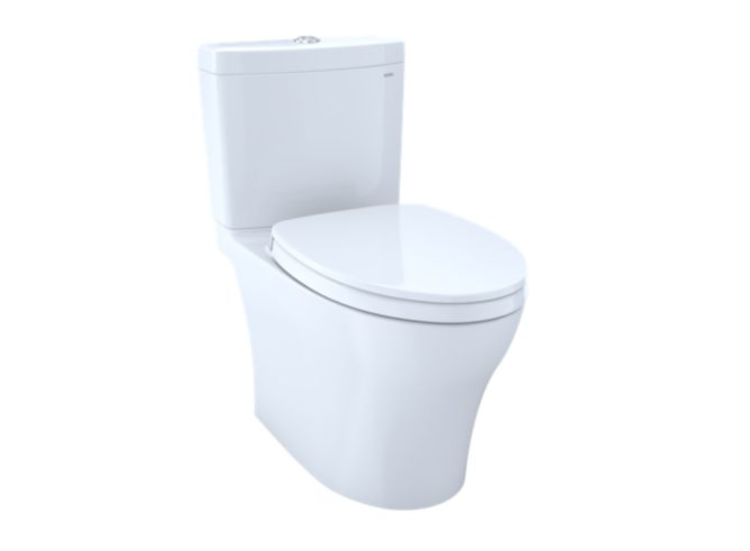 Toto Toto Aquia IV 1-pc Elongated, RH Skirted Dual Flush Toilet- White