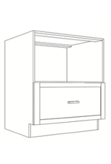 Classic Brand Cabinetry BASE MICROWAVE CABINET - 34 1/2” HIGH x 24” DEEP
