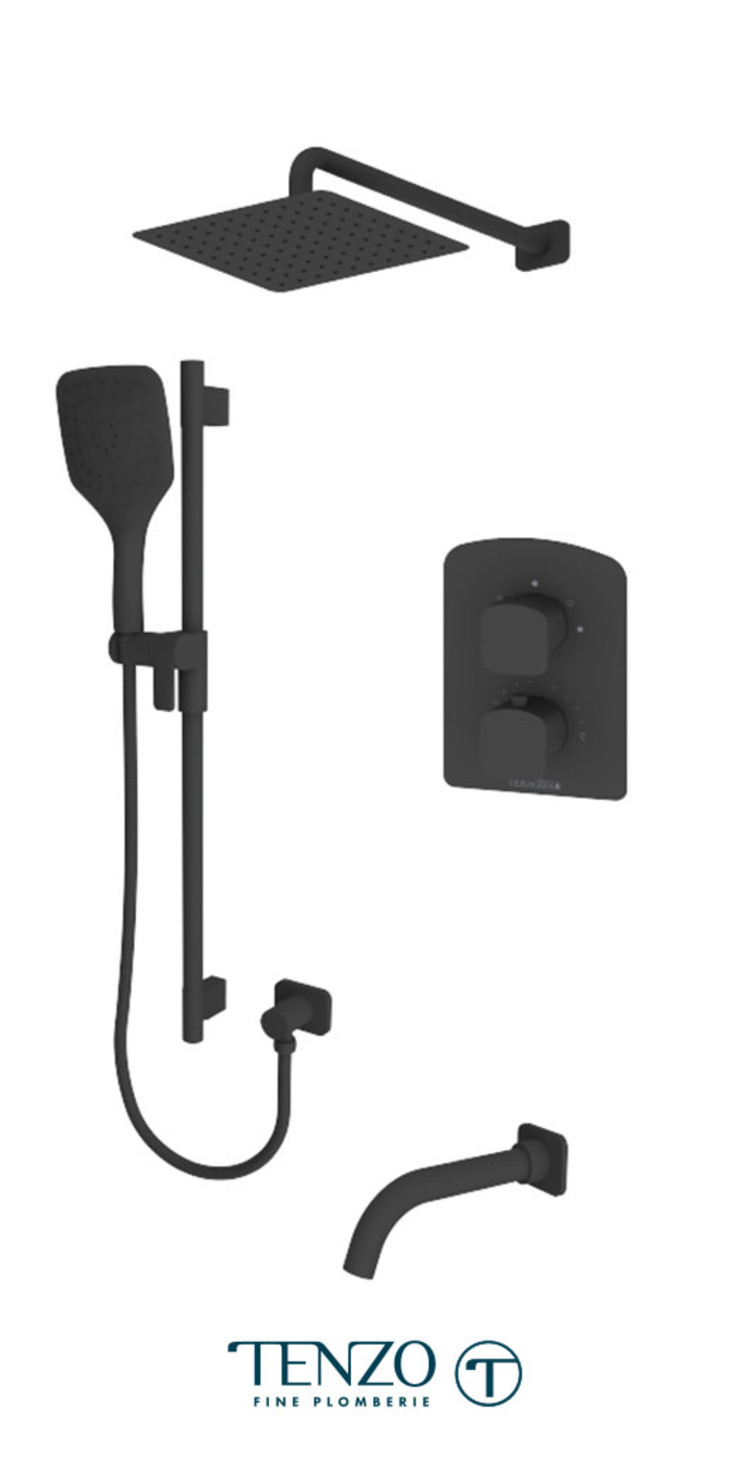 Tenzo Tenzo Delano 3-Way Thermostatic Tub/Shower Kit