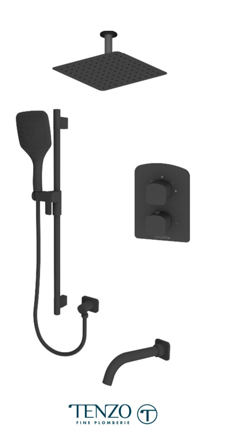 Tenzo Tenzo Delano 3-Way Thermostatic Tub/Shower Kit