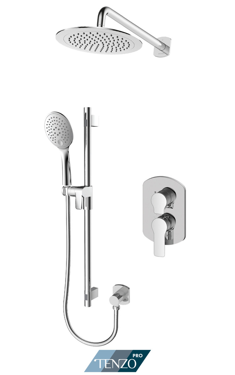 Tenzo Tenzo Pro Galia Round Rainhead/Handshower Kit