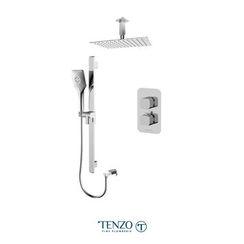 Tenzo Tenzo Quantum 2-Way Thermostatic Rainhead/Handheld