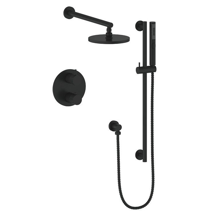 Vogt Drava 2-Way Thermostatic Shower System- Handheld With Rainhead