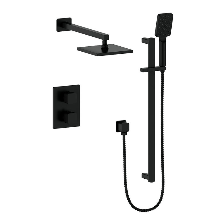 Vogt Vogt Niveau 2-Way Thermostatic Shower System- Handheld With Rainhead