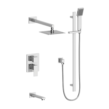 Vogt Vogt Kapfenberg- 3-Way Pressure Balanced Shower Kit w/ 8" Rainhead