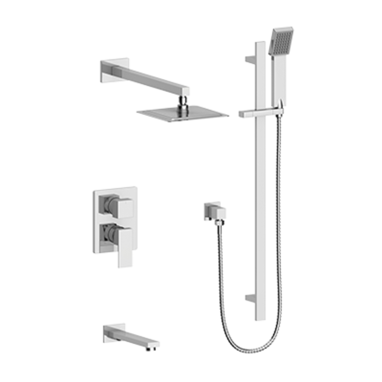 Vogt Vogt Kapfenberg- 3-Way Pressure Balanced Shower Kit w/ 8" Rainhead