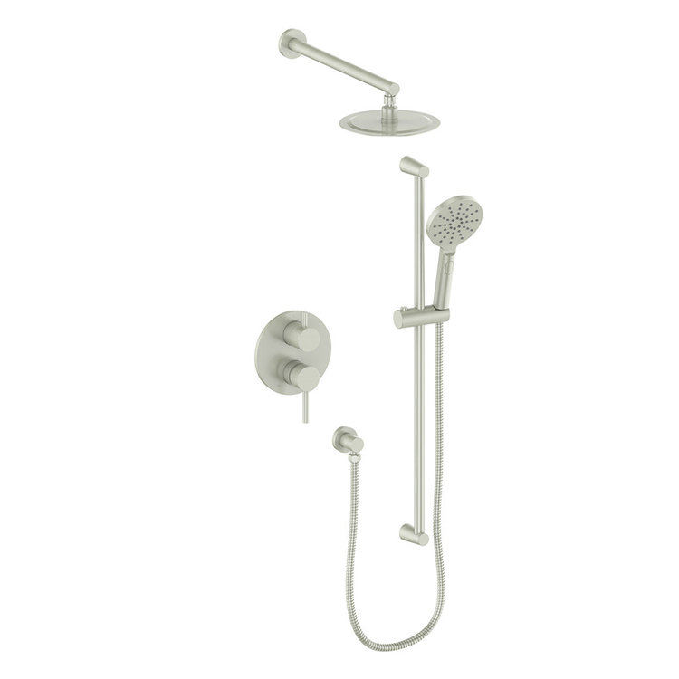 Vogt VOGT WORGL - 2-WAY PRESSURE BALANCED SHOWER KIT- HANDSHOWER AND 8" RAINHEAD