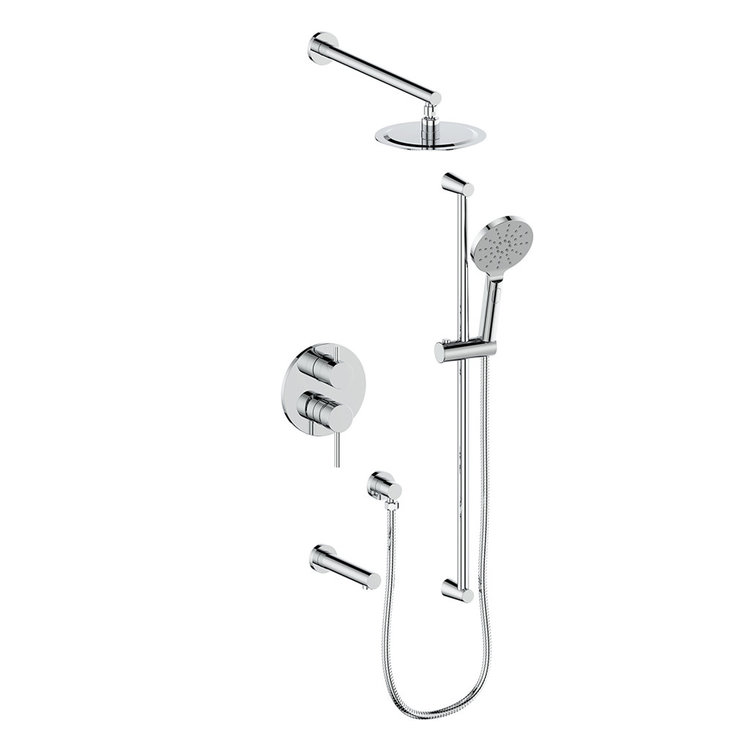 Vogt Vogt Worgl 3-Way Pressure Balance Tub/Shower Kit w/ 8" Rainhead