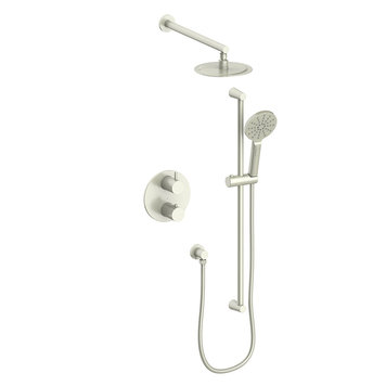 Vogt VOGT WÖRGL - 2-WAY THERMOSTATIC SHOWER KIT- HANDHELD AND 8" RAINHEAD