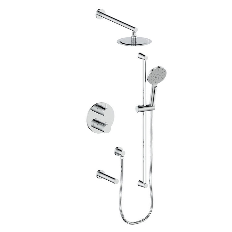 Vogt Vogt Worgl 3-Way Thermostatic Shower Kit w/ 8" Rainhead