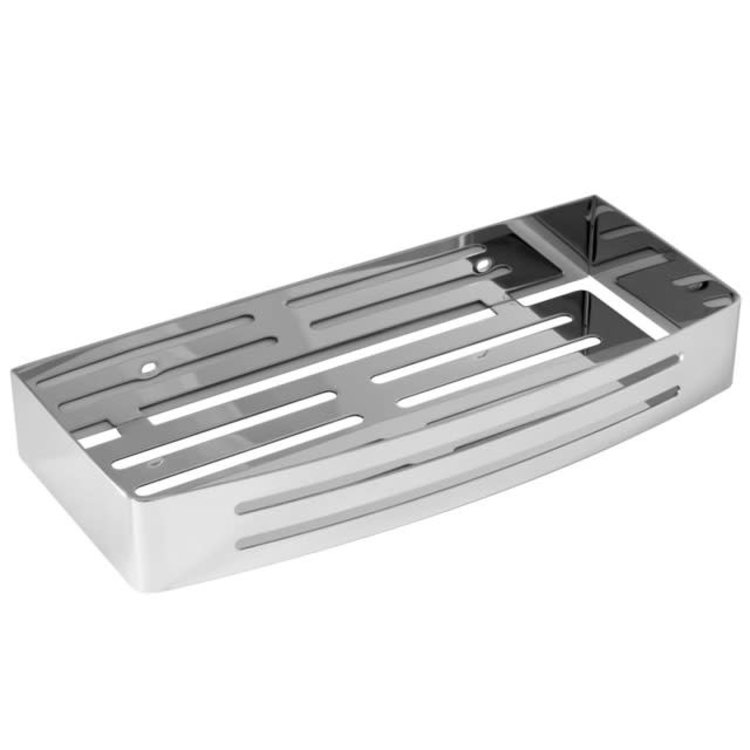 LalOO Laloo Rectangular Shower Caddy- Matte Black