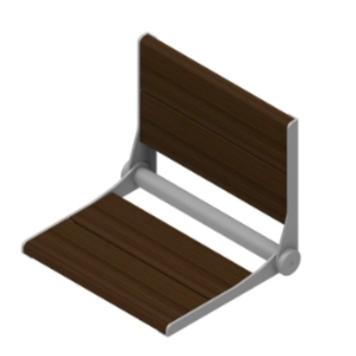 Invisia Invisia SerenaSeat Standard Shower Bench- Walnut
