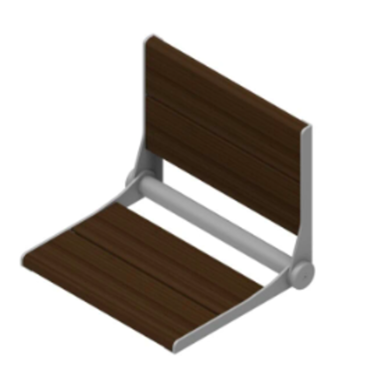 Invisia Invisia SerenaSeat Standard Shower Bench- Walnut
