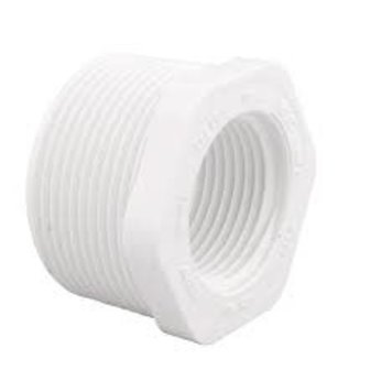 1-1/2" x 1 1/4" PVC Threaded Reducing Bushing