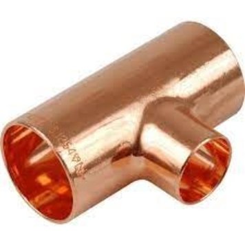1-1/2" x 1-1/2" x 1" Copper Tee