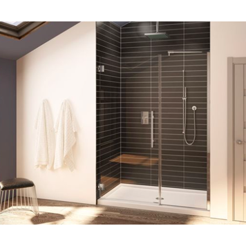 Fleurco Fleurco Kara Platinum Select Door In-Line 60" Chrome/Clear