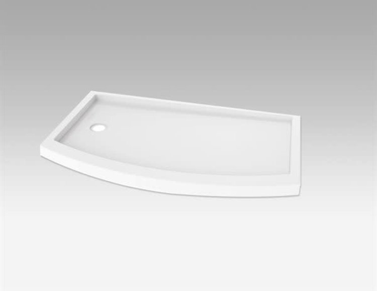 Fleurco Fleurco 60"x32" Bowfront Acrylic Base- Right Drain
