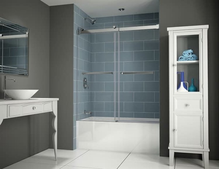 Fleurco Fleurco Gemini Plus Tub Door 65 Chrome/Clear