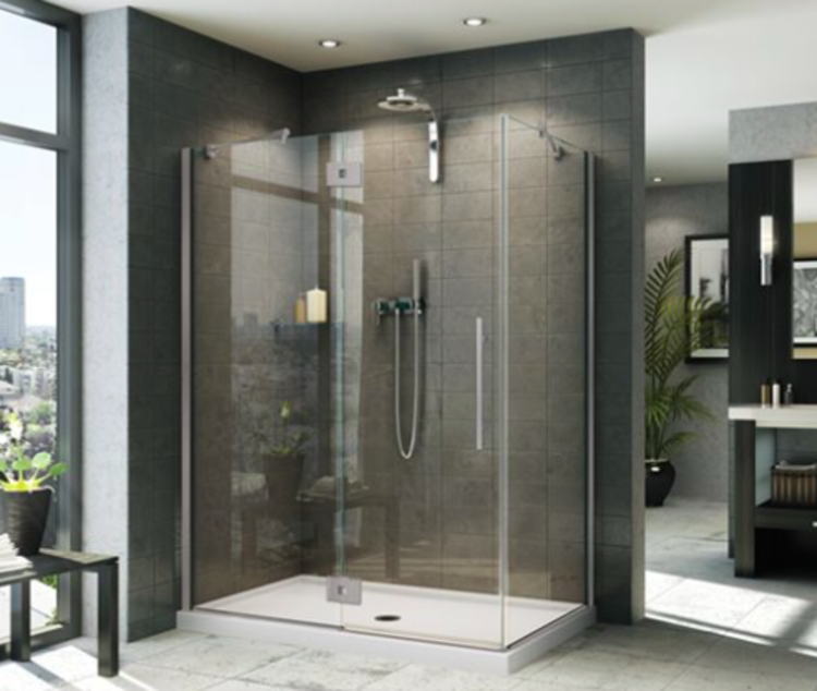 Fleurco Fleurco Lexus Select 60"x42" Corner Pivot Shower Door- Chrome