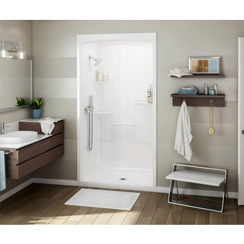 Maax Maax Allia 1pc 4' Shower Left Seat White