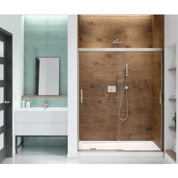 Maax Maax Incognito Shower By-Pass 70 1/2" Tall, 56-59" opening Brushed Nickel