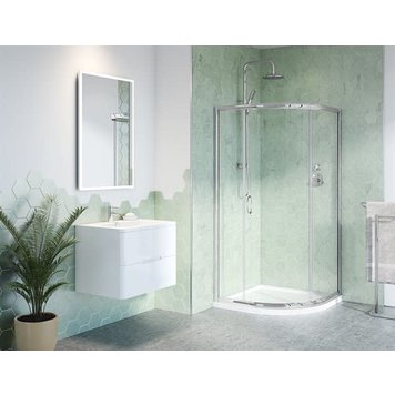 Fleurco Fleurco Capri Round 3/16 Chrome/Clear