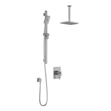 Kalia Kalia SquareOne TCD1 Chrome Shower Kit- Ceiling Mount