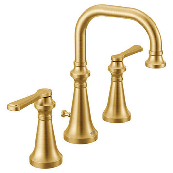Moen Moen Colinet 8" Brushed Gold Lav Faucet w Lever Handles TRIM ONLY