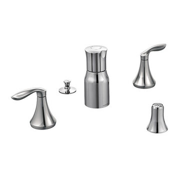 Moen Moen Eva 3-Hole Bidet Faucet TRIM ONLY- Chrome