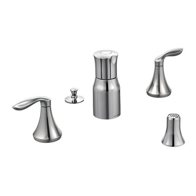 Moen Moen Eva 3-Hole Bidet Faucet TRIM ONLY- Chrome