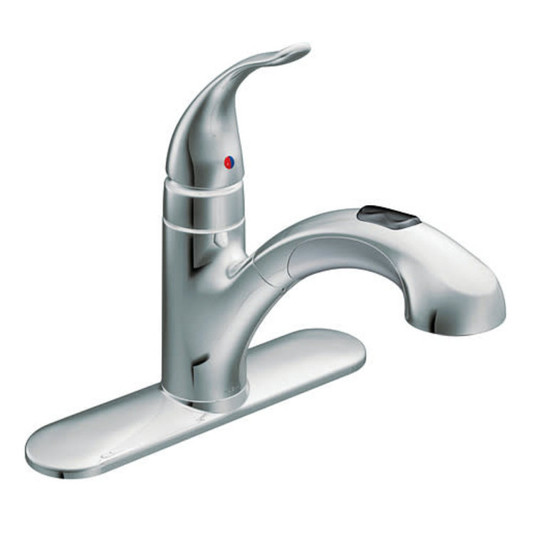 Moen Moen Integra One-Handle Low Arc Pullout Kitchen Faucet- Chrome