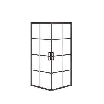 Maax Radia Square 36 x 36 x 71 ½ in. 6mm Sliding Shower Door for Corner Installation
