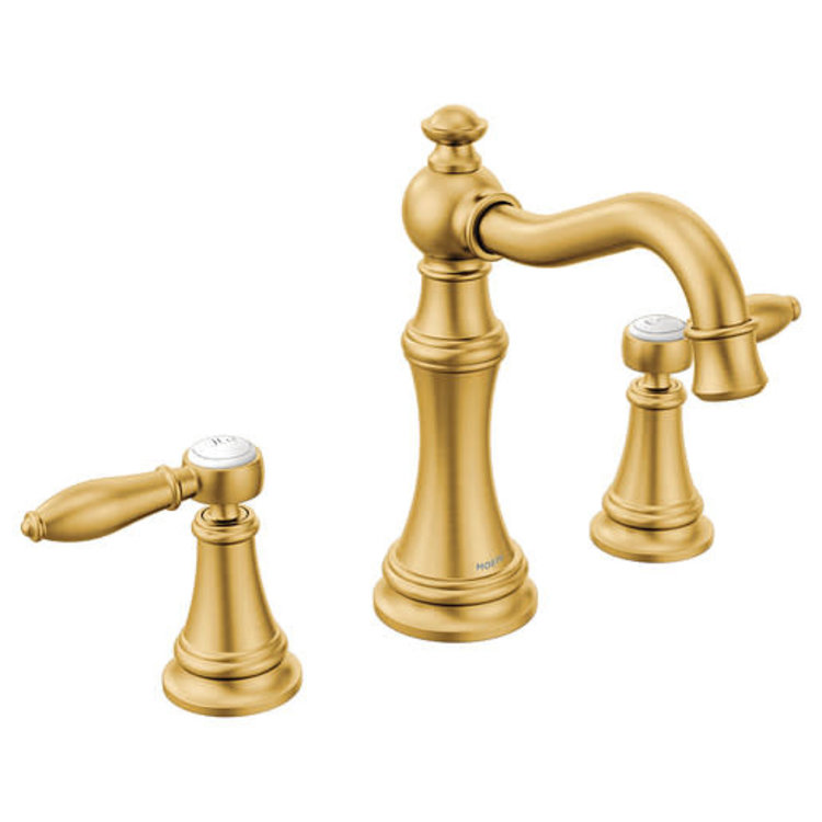 Moen Moen Weymouth 8" Brushed Gold Lav Faucet TRIM ONLY