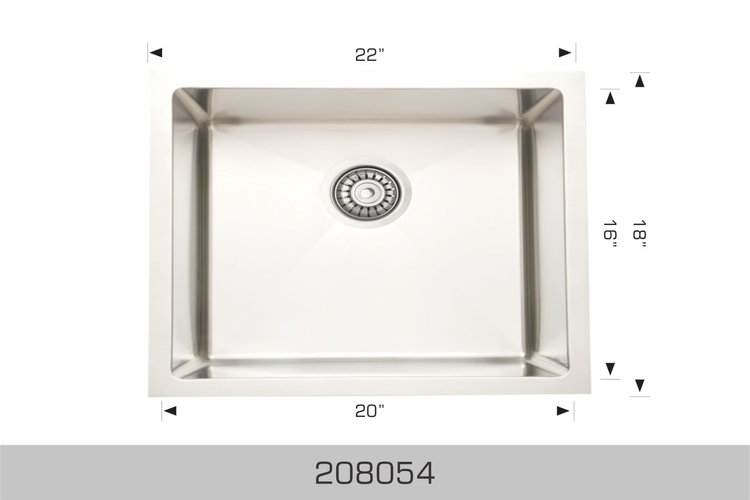 Bosco Bosco 22"x18"x12" Stainless Steel Undermount Laundry Sink