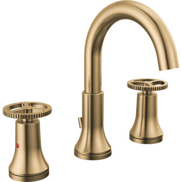Delta Trinsic Round Handle Widespread Lavatory Faucet