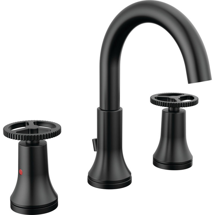Delta Trinsic Round Handle Widespread Lavatory Faucet