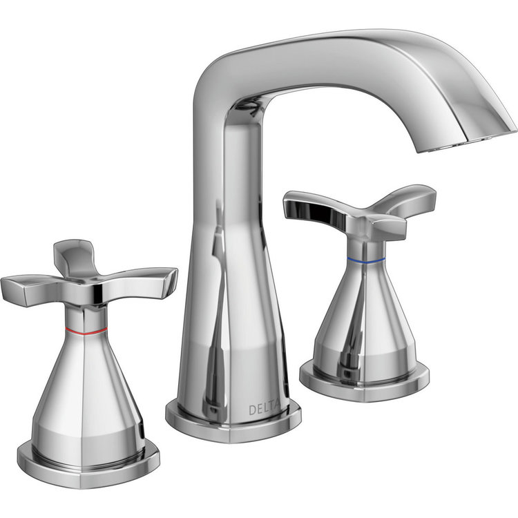 Delta Stryke Widespread Lavatory Faucet Cross Handles